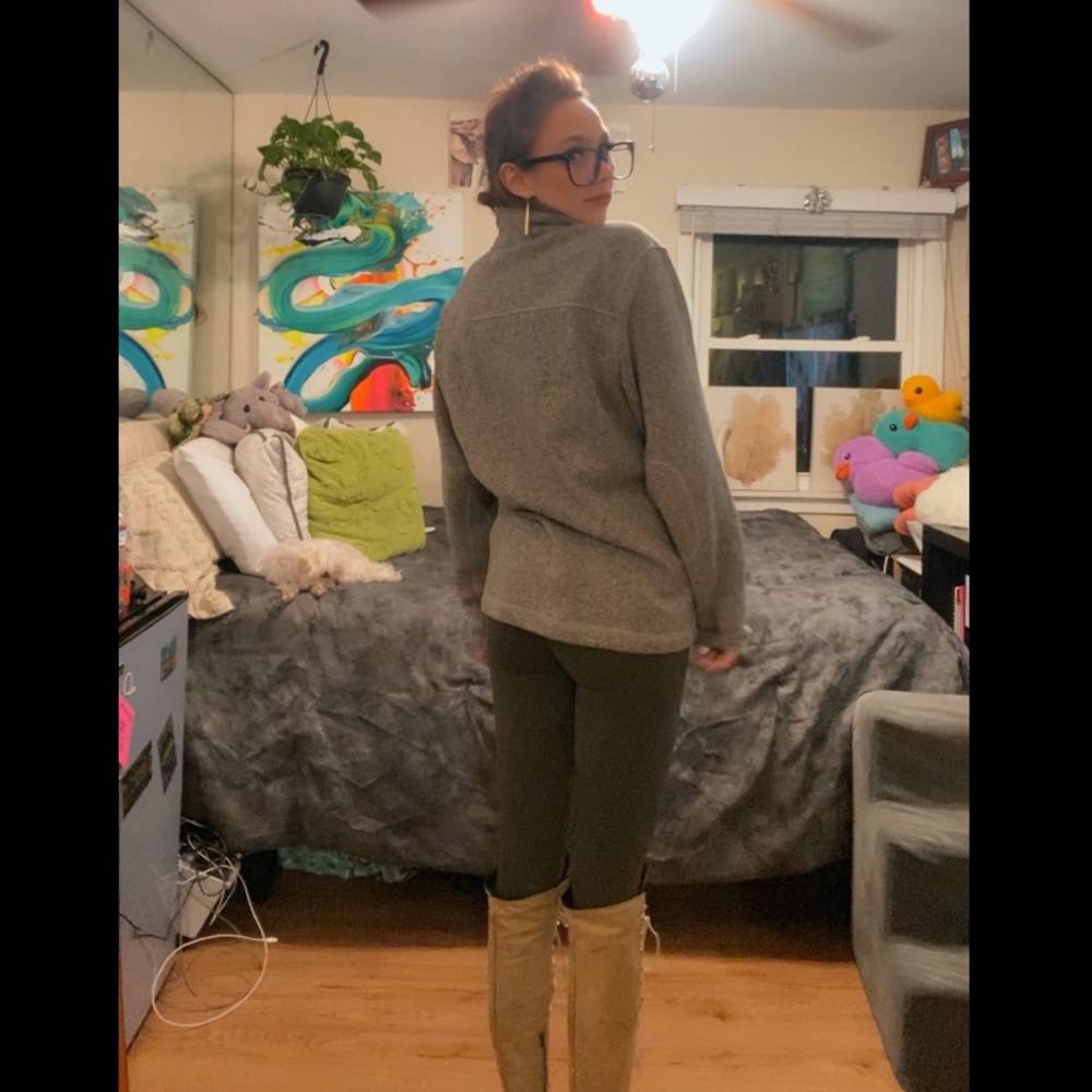 The North Face Tan Fleece Pullover - Picture 12 of 17